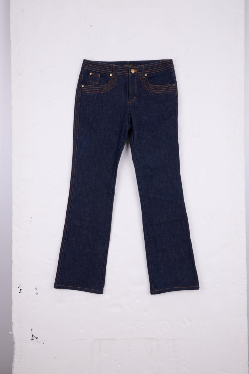 Roberto Cavalli bootcut jean front