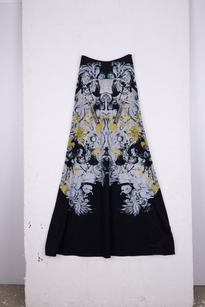 Roberto Cavalli baroque maxi skirt