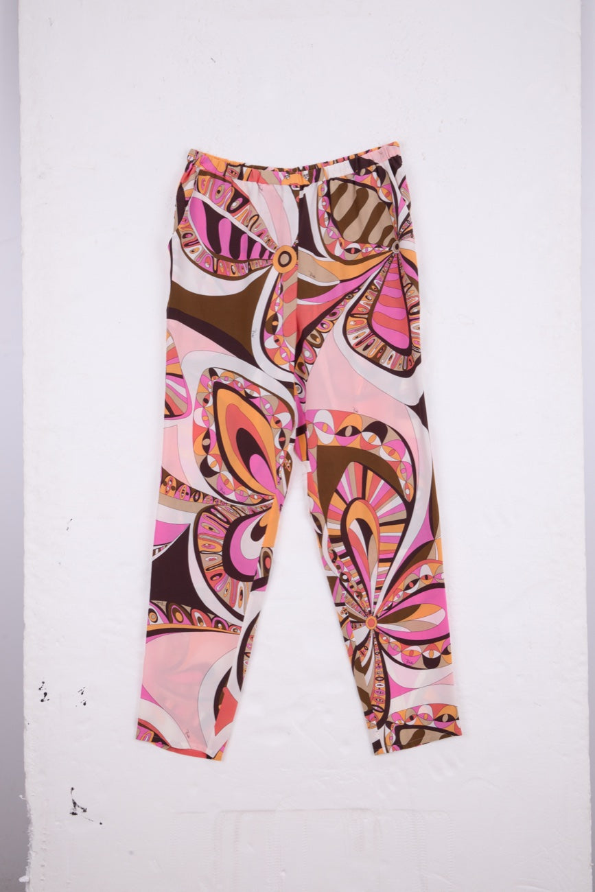 Emilio Pucci silk print pants
