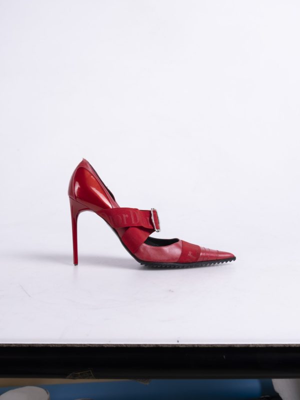 Kırmızı Dior Rugan Pump