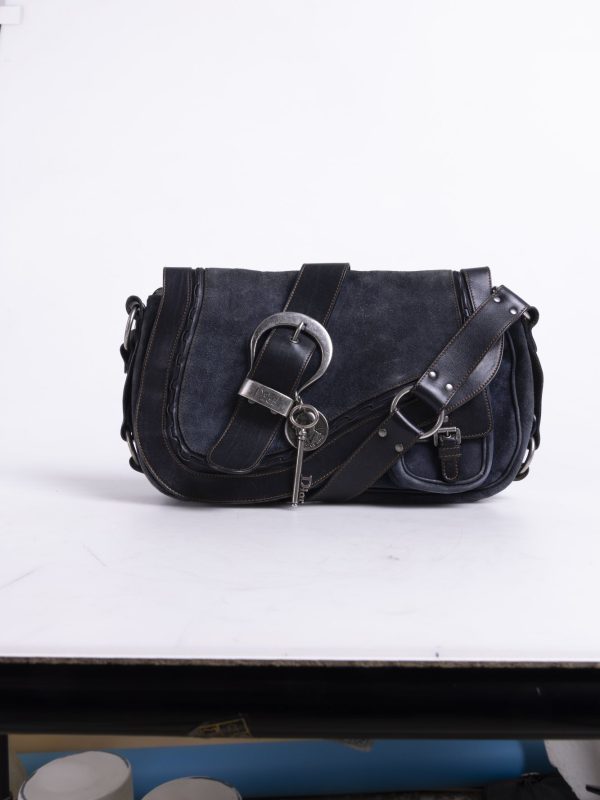 Lacivert Denim Tokalı Çanta