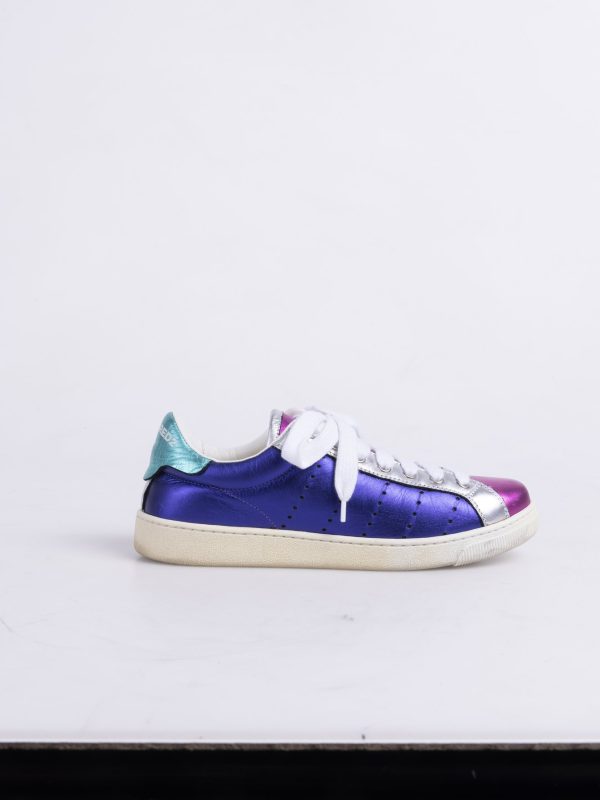 Metalik Mor Fuşya Sneaker