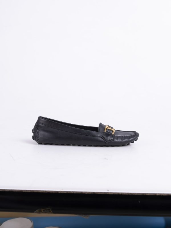 Siyah Zincirli Driving Loafer